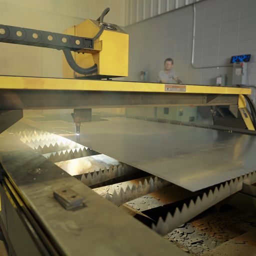 E&F metal cutting at work